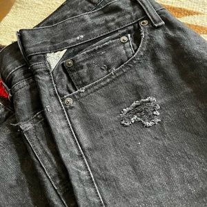 Denim and Supply black distressed denim